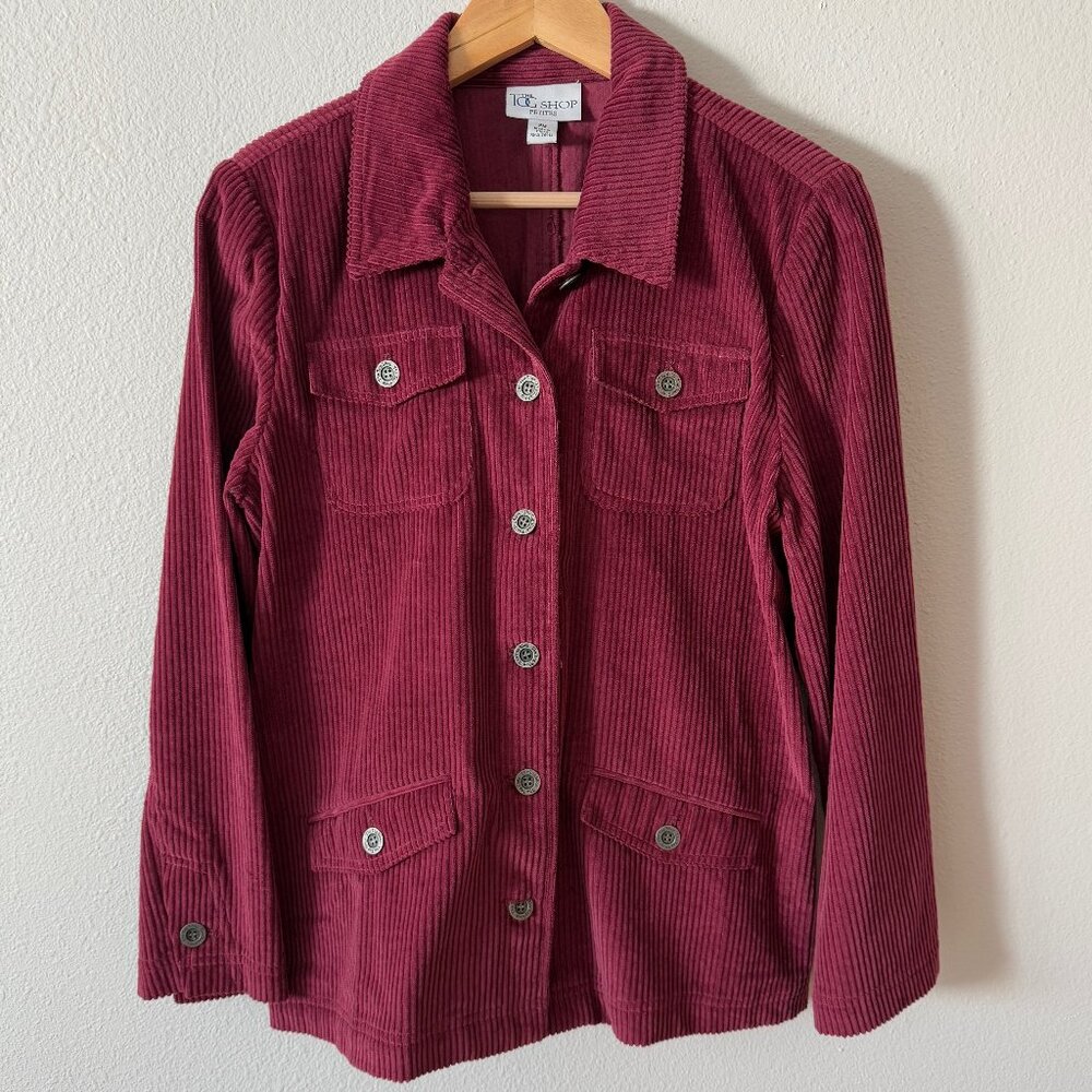 The TOG Shop by Appleseed's Wide-Wale Corduroy Shacket Jacket Size PM